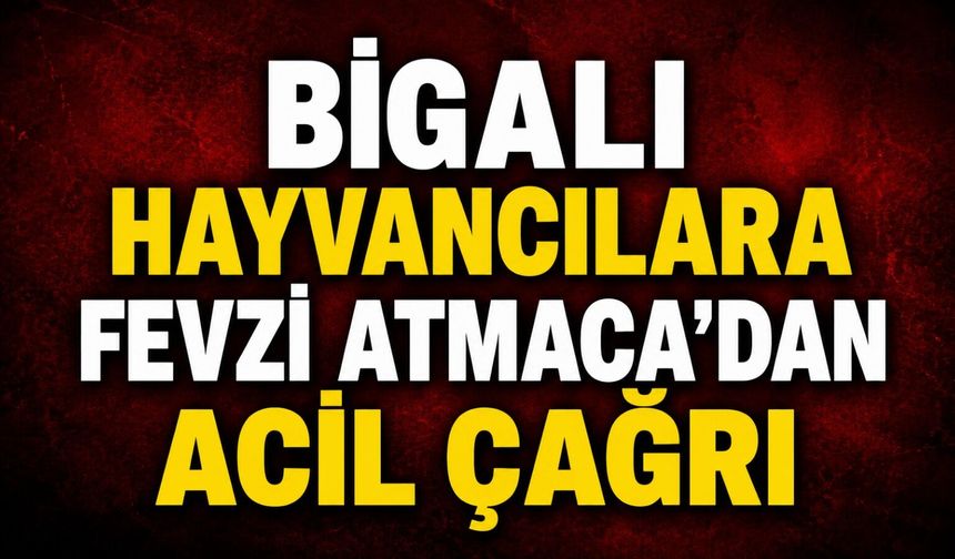 Bigalı hayvancılara Fevzi Atmaca’dan acil çağrı