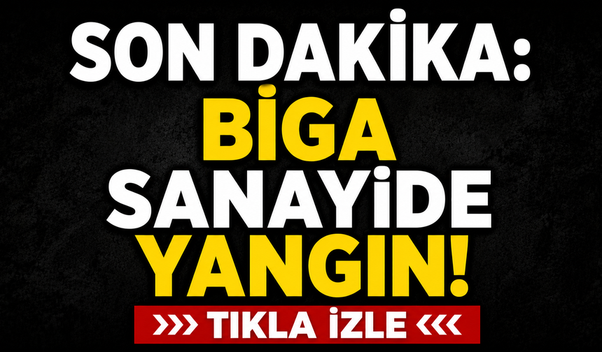 Son Dakika: Biga sanayide yangın!