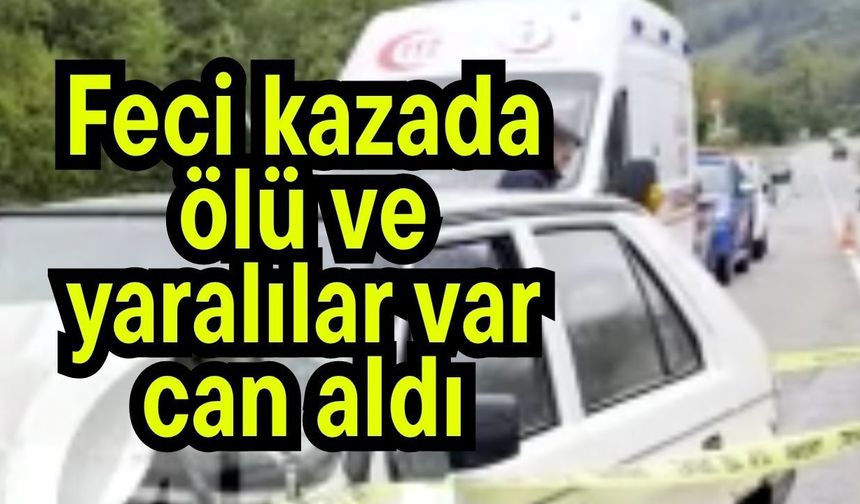 Feci kazada ölü ve yaralılar var