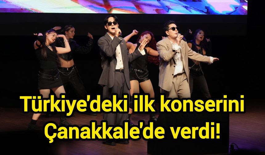 Türkiye'deki ilk konserini Çanakkale'de verdi!