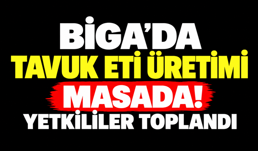 Biga’da tavuk eti üretimi masada! Yetkililer toplandı
