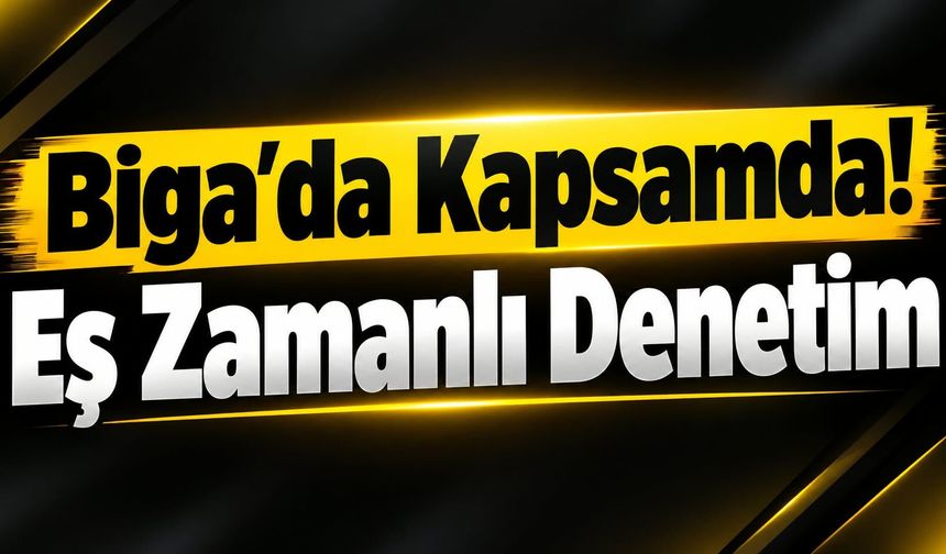 Biga da Kapsamda! Eş Zamanlı Denetim
