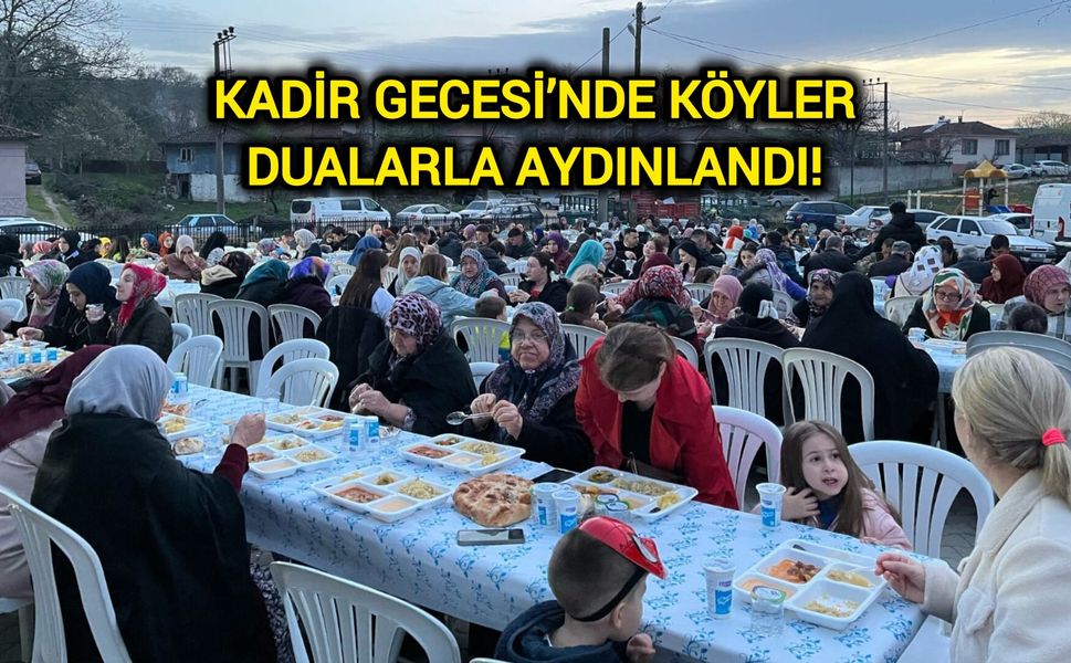 Biga’nın köylerinde geleneksel iftar sofraları kuruldu