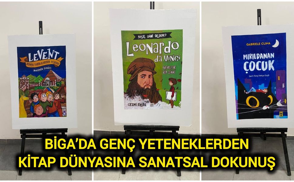 Biga’da genç yeteneklerden kitap dünyasına sanatsal dokunuş