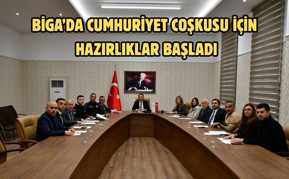 Biga’da cumhuriyet coşkusu için hazırlıklar başladı