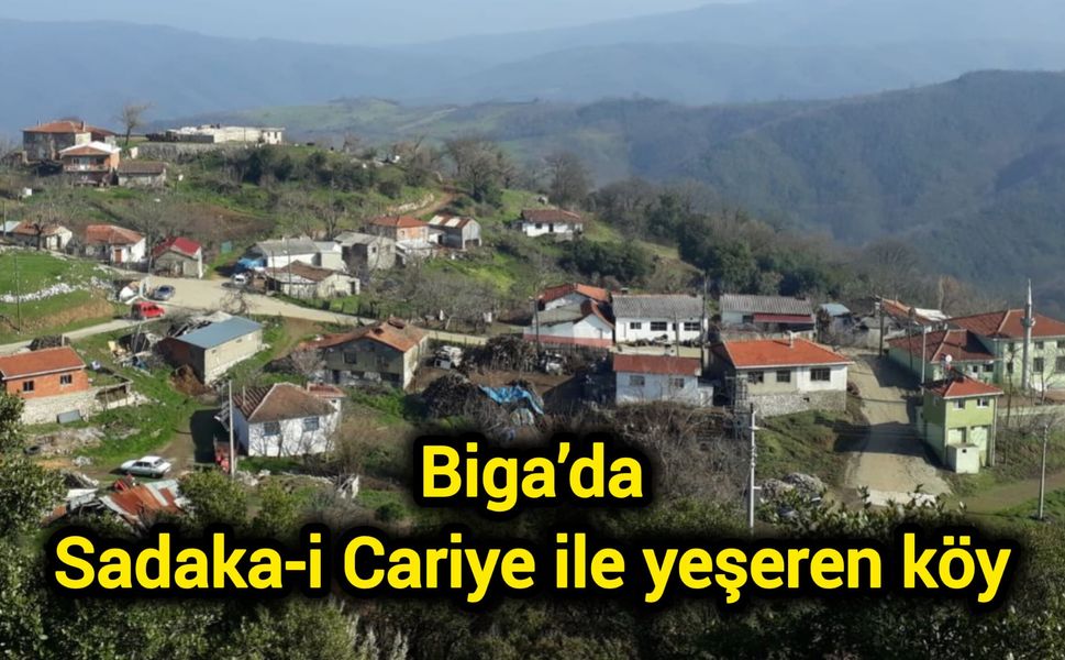 Çanakkale Biga’da Sadaka-i Cariye ile yeşeren köy
