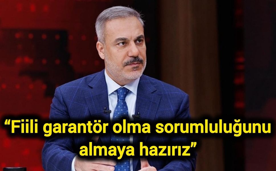 “Fiili garantör olma sorumluluğunu almaya hazırız”