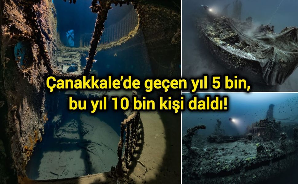 Çanakkale’de geçen yıl 5 bin, bu yıl 10 bin kişi daldı!