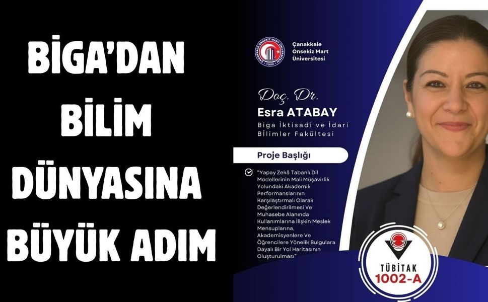 Çanakkale Biga’dan bilim dünyasına büyük adım