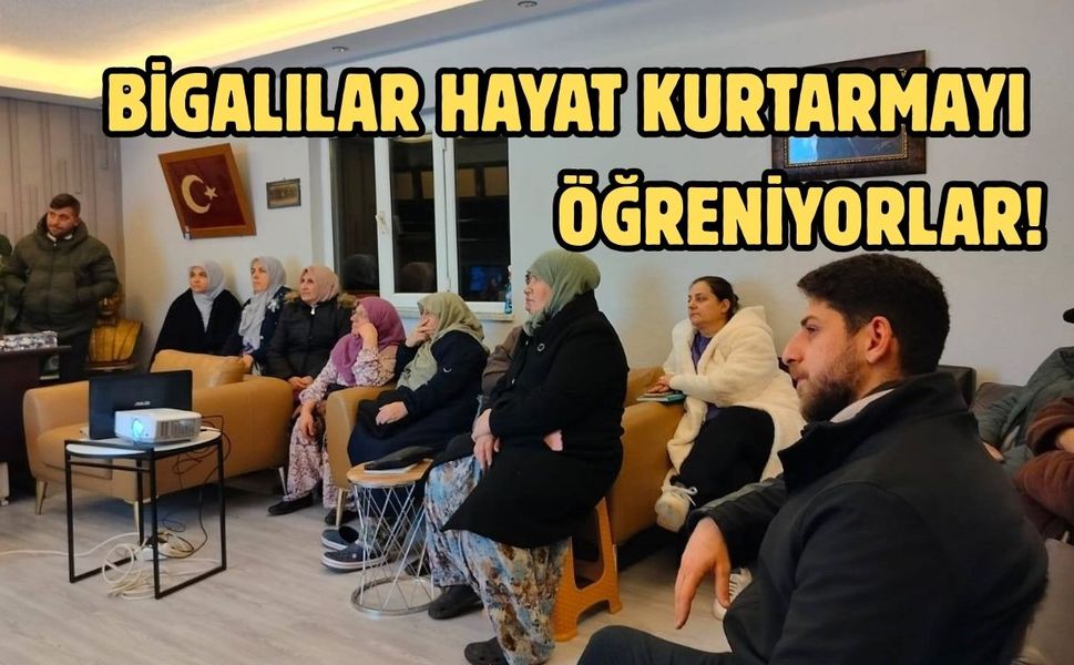 Bigalılar hayat kurtarmayı öğreniyorlar!