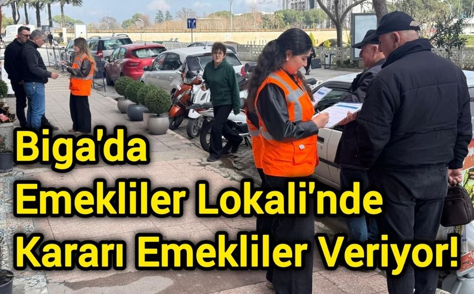 Biga'da Emekliler Lokali'nde Kararı Emekliler Veriyor!