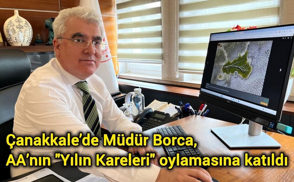 Çanakkale’de Müdür Borca, AA’nın "Yılın Kareleri" oylamasına katıldı