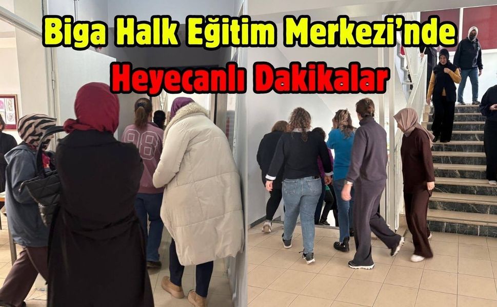 Biga Halk Eğitim Merkezi’nde Heyecanlı Dakikalar