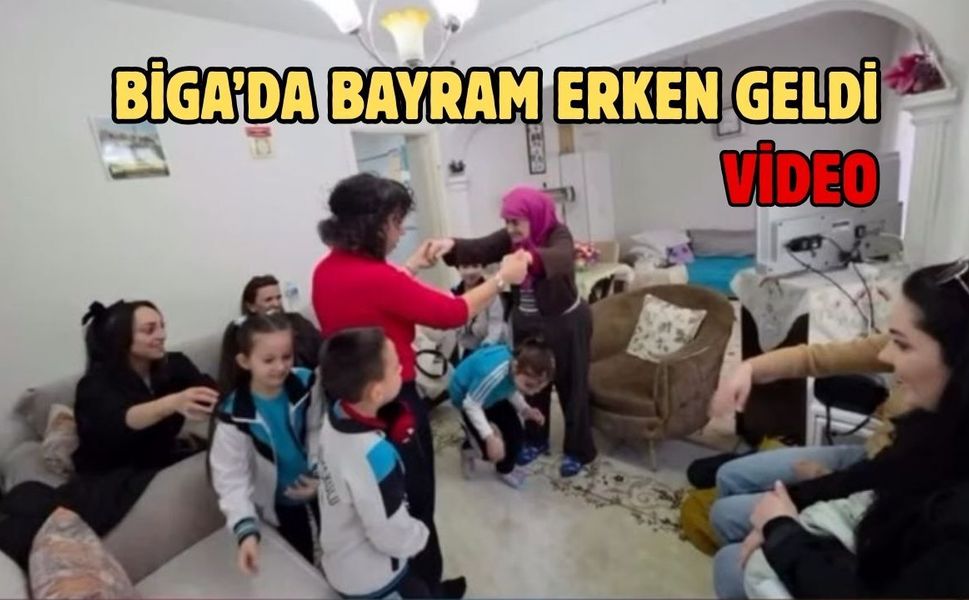 Biga’da bayram erken geldi