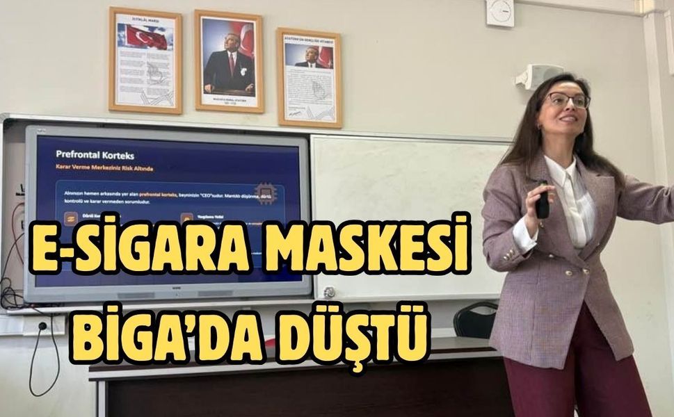E-Sigara maskesi Biga’da düştü