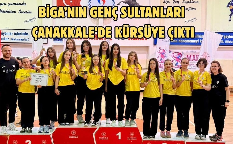 Biga’nın genç sultanları Çanakkale’de kürsüye çıktı