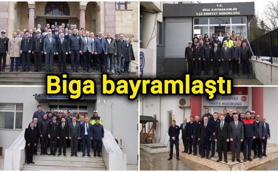 Çanakkale'nin Biga ilçesi bayramlaştı