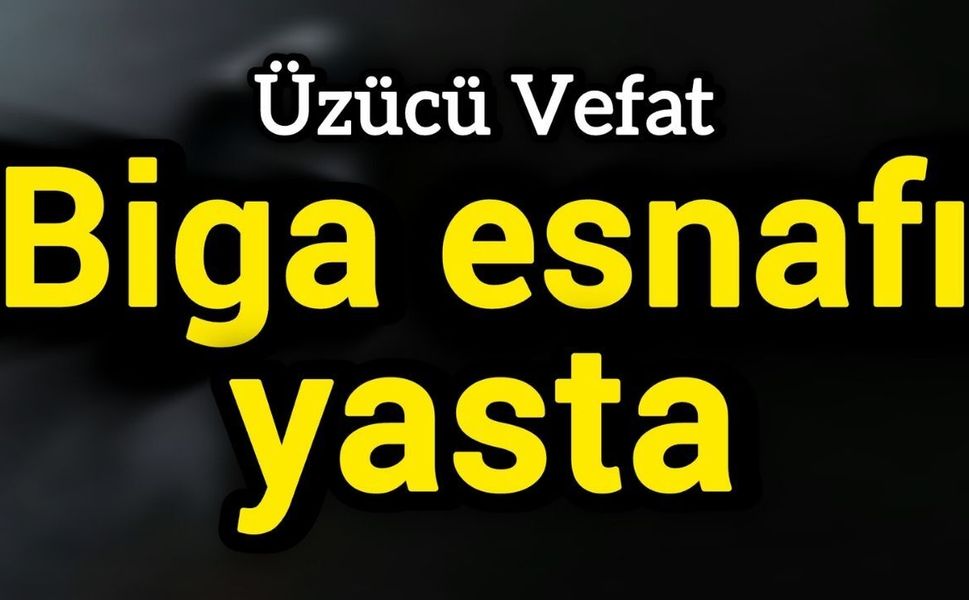 Biga esnafı yasta