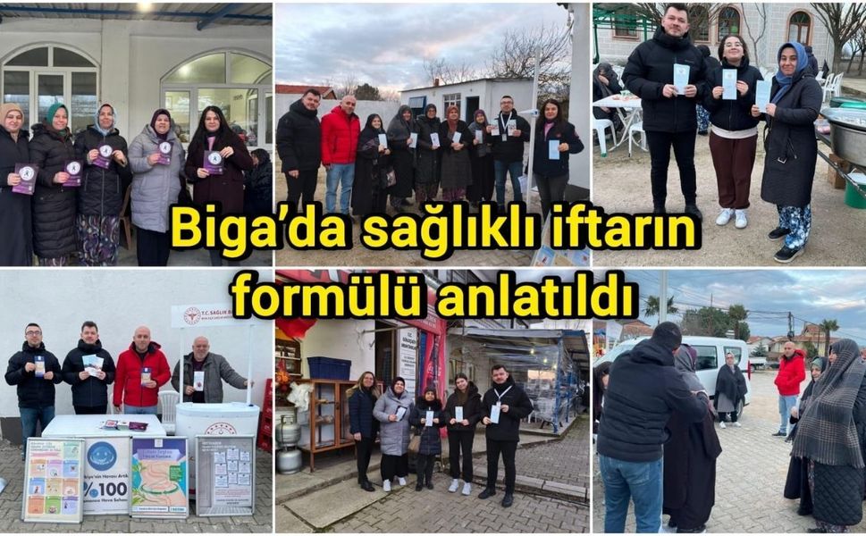 Biga’da sağlıklı iftarın formülü anlatıldı
