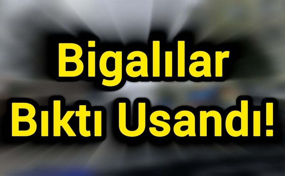 Bigalılar Bıktı Usandı!