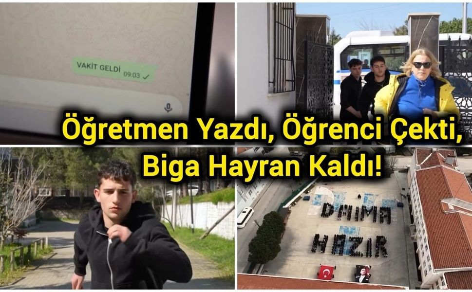 Öğretmen Yazdı, Öğrenci Çekti, Biga Hayran Kaldı!