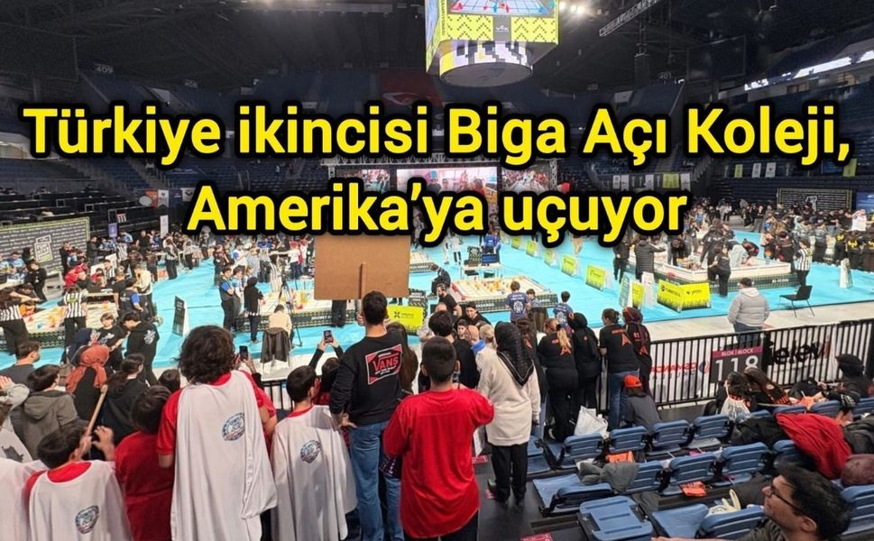 Türkiye ikincisi Biga Açı Koleji, Amerika’ya uçuyor