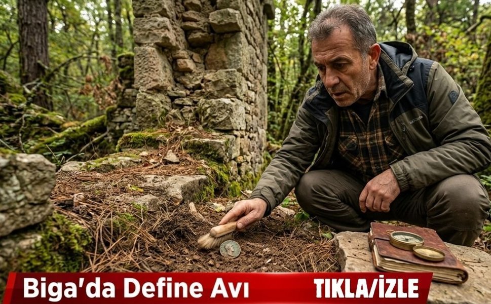 Biga’da define avı