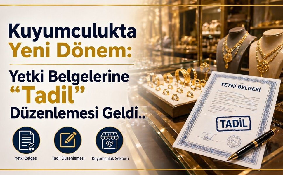 Kuyumculukta Yeni Dönem: Yetki Belgelerine “Tadil” Düzenlemesi Geldi