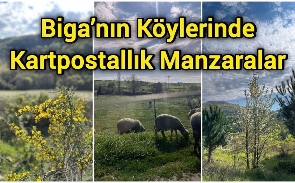 Biga’nın Köylerinde Kartpostallık Manzaralar