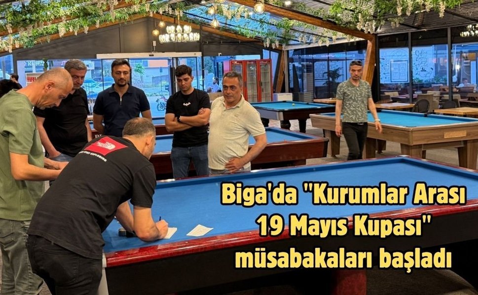 Biga'da "Kurumlar Arası 19 Mayıs Kupası" müsabakaları başladı
