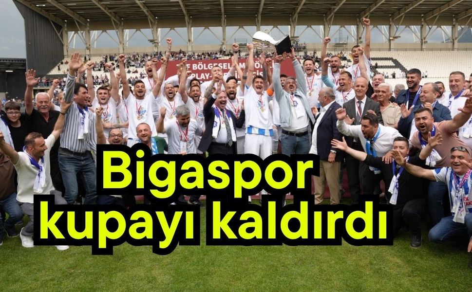 Bigaspor kupayı kaldırdı (Video)