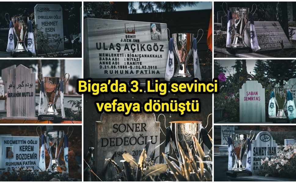 Biga’da 3. Lig sevinci vefaya dönüştü