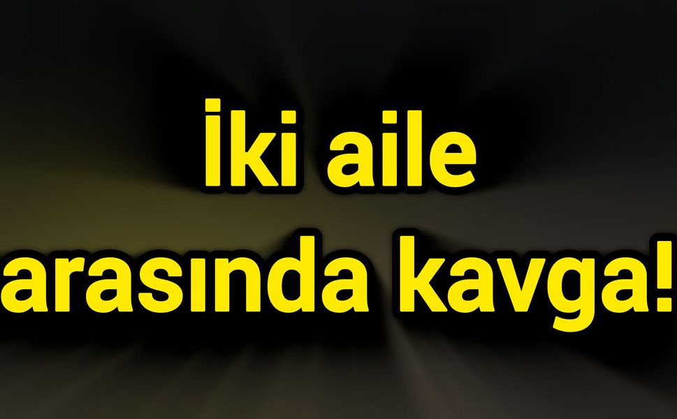 İki aile arasında kavga!