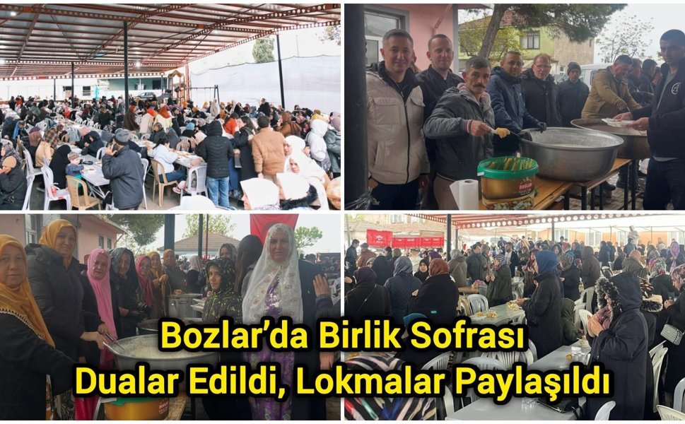 Bozlar’da Birlik Sofrası: Dualar Edildi, Lokmalar Paylaşıldı