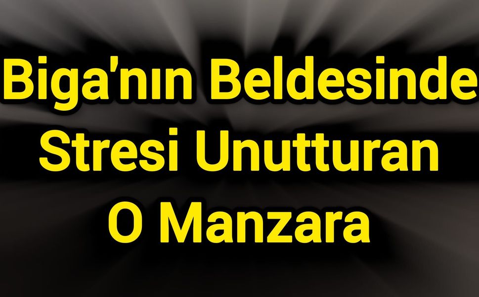 Biga'nın Beldesinde Stresi Unutturan O Manzara