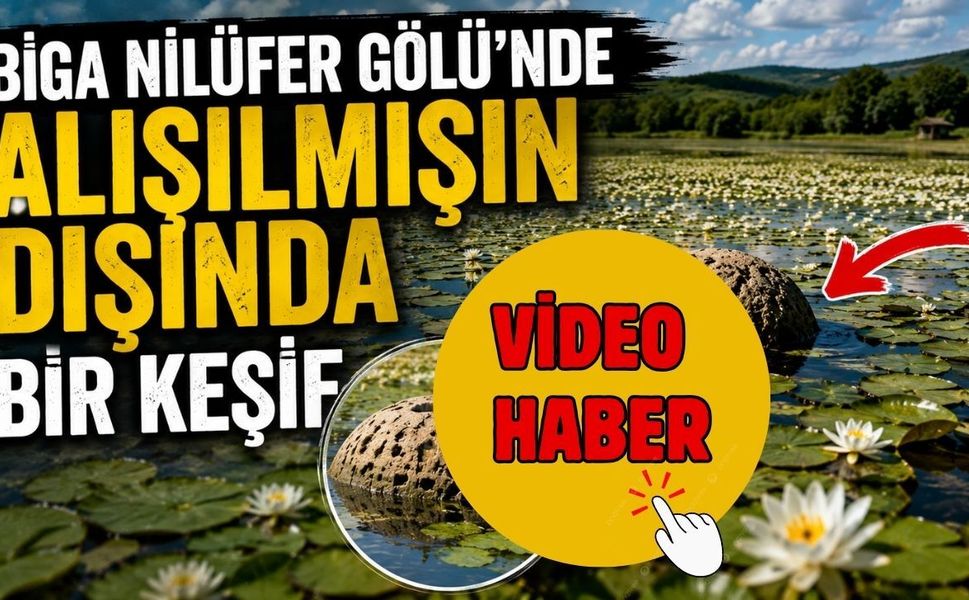 Biga Nilüfer Gölü’nde alışılmışın dışında bir keşif