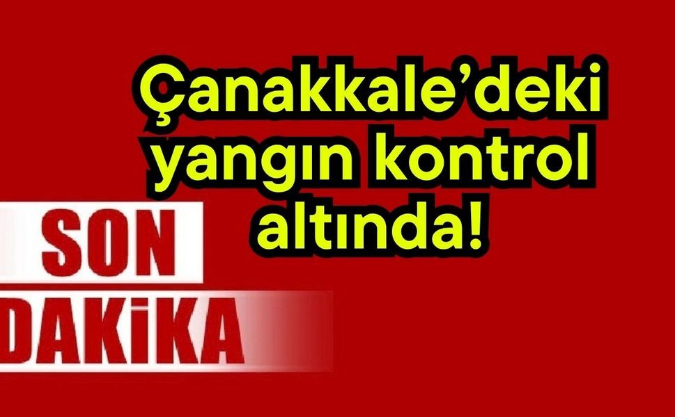 Çanakkale’deki yangın kontrol altında!