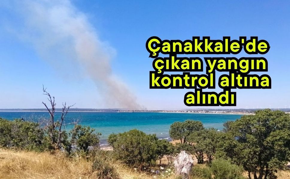 Çanakkale'de çıkan yangın kontrol altına alındı
