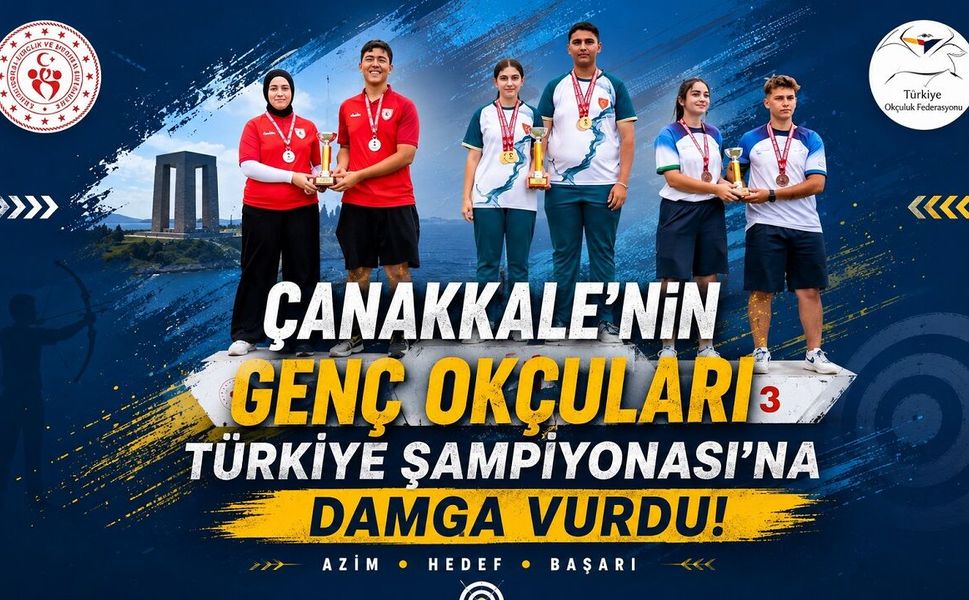Çanakkale'nin Genç Okçuları Türkiye Şampiyonası'na Damga Vurdu