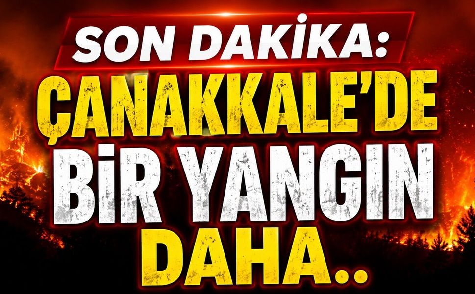 SON DAKİKA: Çanakkale'de Bir Yangın Daha