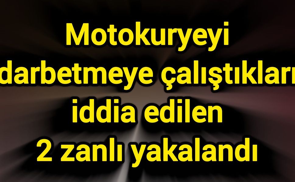 Motokuryeyi darbetmeye çalıştıkları iddia edilen 2 zanlı yakalandı
