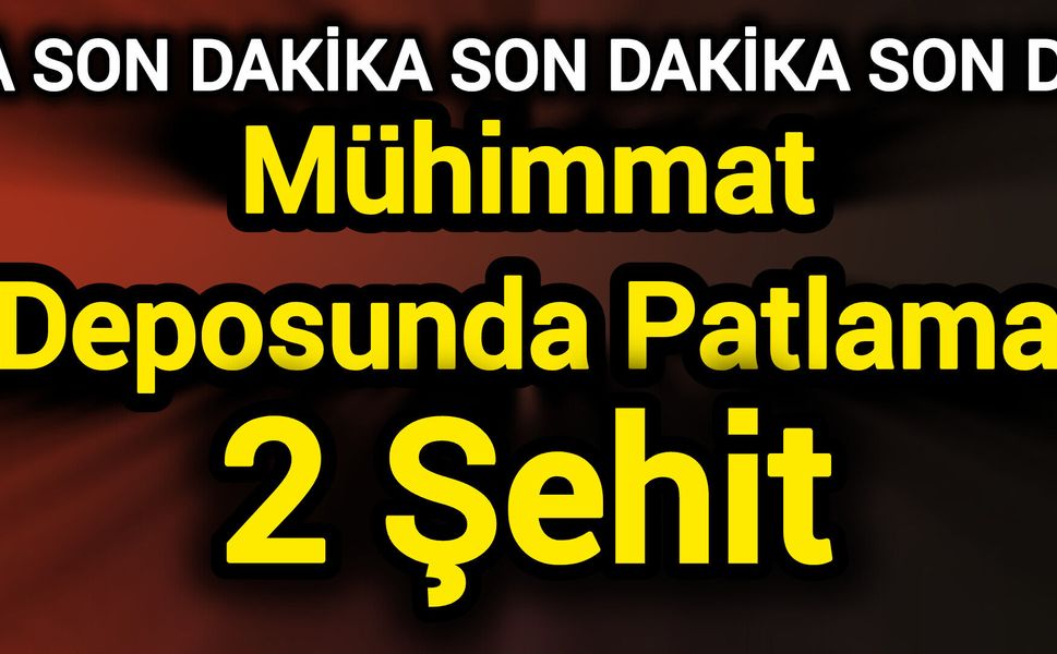 Mühimmat Deposunda Patlama: 2 Şehit