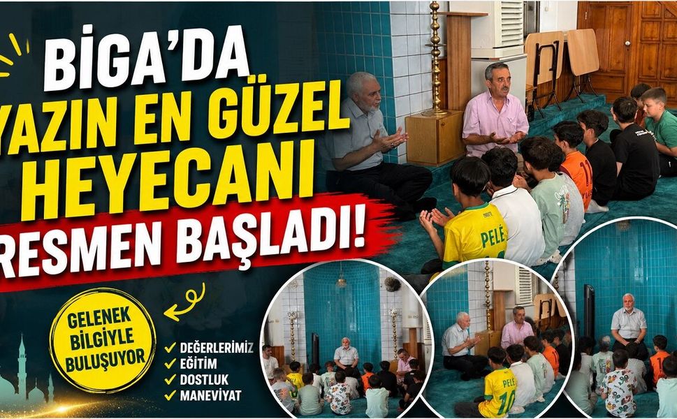 Çanakkale Biga'da yazın en güzel heyecanı resmen başladı