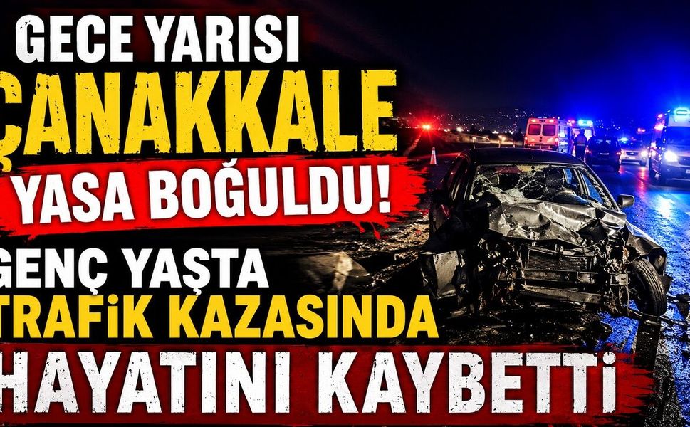 Gece Yarısı Çanakkale Yasa Boğuldu! Genç Yaşta Trafik Kazasında Hayatını Kaybetti