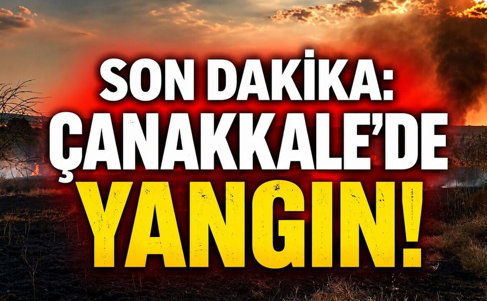 SON DAKİKA: Çanakkale'de Yangın!