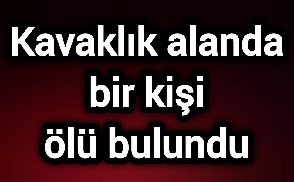 Kavaklık alanda bir kişi ölü bulundu