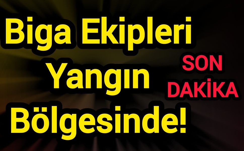 Biga Ekipleri Yangın Bölgesinde!