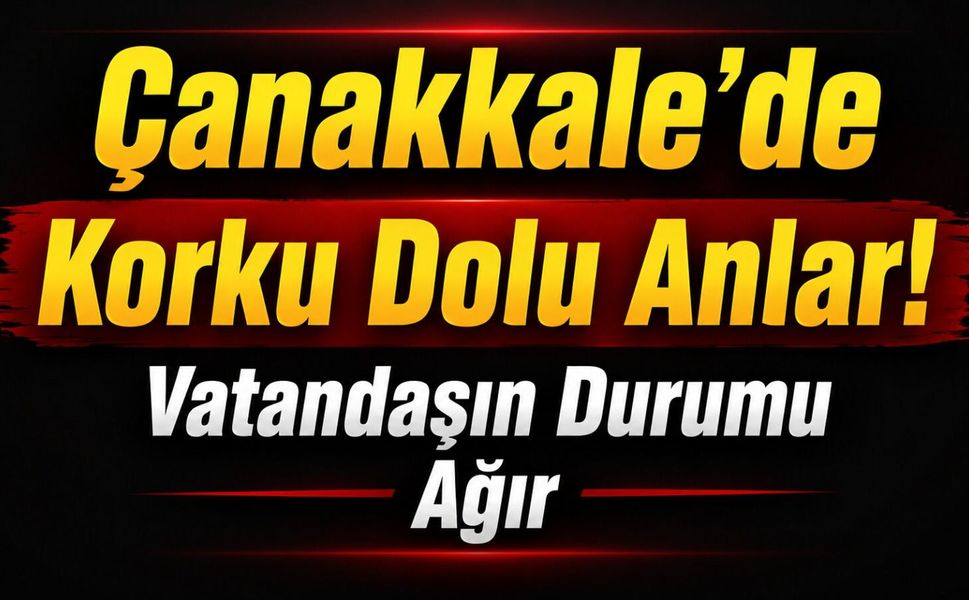 Çanakkale'de Korku Dolu Anlar! Yaşlı Vatandaşın Durumu Ağır