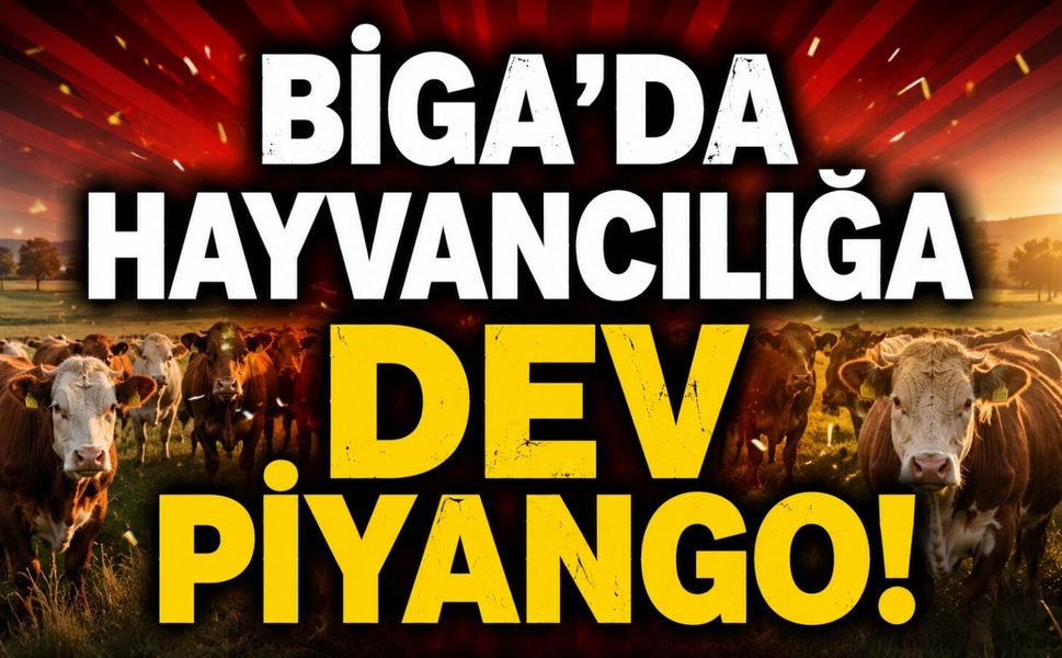 Biga'da hayvancılığa dev Piyango!