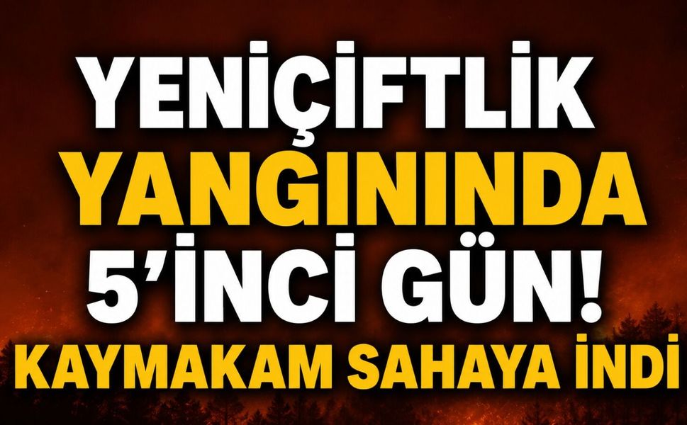 Yeniçiftlik yangınında 5'inci gün! Kaymakam sahaya indi